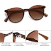 image:imageSOJOS Small Round Classic Polarized Sunglasses for Women Men Vintage Style UV400 Lens MAY SJ2113BrownGradient Brown