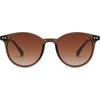 image:imageSOJOS Small Round Classic Polarized Sunglasses for Women Men Vintage Style UV400 Lens MAY SJ2113BrownGradient Brown