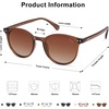 image:imageSOJOS Small Round Classic Polarized Sunglasses for Women Men Vintage Style UV400 Lens MAY SJ2113BrownGradient Brown