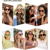 image:imageSOJOS Small Round Classic Polarized Sunglasses for Women Men Vintage Style UV400 Lens MAY SJ2113BrownGreen