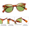 image:imageSOJOS Small Round Classic Polarized Sunglasses for Women Men Vintage Style UV400 Lens MAY SJ2113BrownGreen