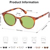 image:imageSOJOS Small Round Classic Polarized Sunglasses for Women Men Vintage Style UV400 Lens MAY SJ2113BrownGreen