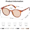 image:imageSOJOS Small Round Classic Polarized Sunglasses for Women Men Vintage Style UV400 Lens MAY SJ2113BrownLight Yellow