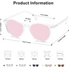 image:imageSOJOS Small Round Classic Polarized Sunglasses for Women Men Vintage Style UV400 Lens MAY SJ2113ClearPink