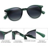 image:imageSOJOS Small Round Classic Polarized Sunglasses for Women Men Vintage Style UV400 Lens MAY SJ2113GreenGradient Grey