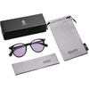 image:imageSOJOS Small Round Classic Polarized Sunglasses for Women Men Vintage Style UV400 Lens MAY SJ2113Shiny BlackLight Purple