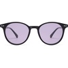 image:imageSOJOS Small Round Classic Polarized Sunglasses for Women Men Vintage Style UV400 Lens MAY SJ2113Shiny BlackLight Purple