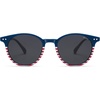 image:imageSOJOS Small Round Classic Polarized Sunglasses for Women Men Vintage Style UV400 Lens MAY SJ2113StripeGrey
