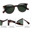 image:imageSOJOS Small Round Classic Polarized Sunglasses for Women Men Vintage Style UV400 Lens MAY SJ2113TortoiseGreen