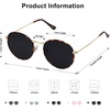 image:imageSOJOS Small Round Polarized Sunglasses for Women Men Classic Vintage Retro Shades UV400 SJ1014Gold HavanaGrey