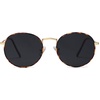 image:imageSOJOS Small Round Polarized Sunglasses for Women Men Classic Vintage Retro Shades UV400 SJ1014Gold HavanaGrey