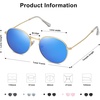image:imageSOJOS Small Round Polarized Sunglasses for Women Men Classic Vintage Retro Shades UV400 SJ1014GoldBlue