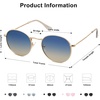 image:imageSOJOS Small Round Polarized Sunglasses for Women Men Classic Vintage Retro Shades UV400 SJ1014GoldBluebrown