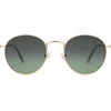 image:imageSOJOS Small Round Polarized Sunglasses for Women Men Classic Vintage Retro Shades UV400 SJ1014GoldGradient Green