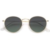 image:imageSOJOS Small Round Polarized Sunglasses for Women Men Classic Vintage Retro Shades UV400 SJ1014GoldGradient Green