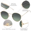 image:imageSOJOS Small Round Polarized Sunglasses for Women Men Classic Vintage Retro Shades UV400 SJ1014GoldGradient Green