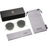 image:imageSOJOS Small Round Polarized Sunglasses for Women Men Classic Vintage Retro Shades UV400 SJ1014GoldGradient Green