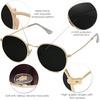 image:imageSOJOS Small Round Polarized Sunglasses for Women Men Classic Vintage Retro Shades UV400 SJ1014GoldGrey
