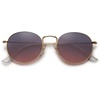 image:imageSOJOS Small Round Polarized Sunglasses for Women Men Classic Vintage Retro Shades UV400 SJ1014GoldGreypink