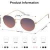 image:imageSOJOS Small Round Polarized Sunglasses for Women Men Classic Vintage Retro Shades UV400 SJ1014GoldGreypink
