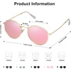 image:imageSOJOS Small Round Polarized Sunglasses for Women Men Classic Vintage Retro Shades UV400 SJ1014GoldPink