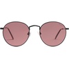 image:imageSOJOS Small Round Polarized Sunglasses for Women Men Classic Vintage Retro Shades UV400 SJ1014Shiny BlackLight Purplered