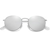image:imageSOJOS Small Round Polarized Sunglasses for Women Men Classic Vintage Retro Shades UV400 SJ1014Silver