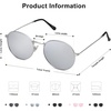 image:imageSOJOS Small Round Polarized Sunglasses for Women Men Classic Vintage Retro Shades UV400 SJ1014Silver