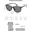 image:imageSOJOS Small Square Polarized Sunglasses for Women Men Classic Vintage Style UV400 Lens SJ2636Brown TortoiseGrey