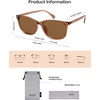 image:imageSOJOS Small Square Polarized Sunglasses for Women Men Classic Vintage Style UV400 Lens SJ2636BrownBrown