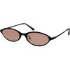 image:imageSOJOS Small Trendy Oval Cat Eye Sunglasses for Women Chic 80s 90s Retro Narrow Petite Sunnies SJ1287Matt BlackBlush