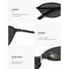 image:imageSOJOS Small Trendy Oval Cat Eye Sunglasses for Women Chic 80s 90s Retro Narrow Petite Sunnies SJ1287Matt BlackGrey