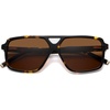 image:imageSOJOS Square Aviator Sunglasses for Men and Women Polarized Acetate Frame Retro Shades with UV Protection ReignTortoiseBrown