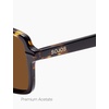 image:imageSOJOS Square Aviator Sunglasses for Men and Women Polarized Acetate Frame Retro Shades with UV Protection ReignTortoiseBrown