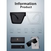 image:imageSOJOS Square Big Sunglasses Women Thick Frame Flat Top Mirrored Sunnies Shades Goggle Siamese Lens SJ2117Black