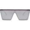 image:imageSOJOS Square Big Sunglasses Women Thick Frame Flat Top Mirrored Sunnies Shades Goggle Siamese Lens SJ2117Grey