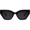 image:imageSOJOS Square Cat Eye Polarized Sunglasses for Women Retro Classic Vintage Trendy Cateye Shades Sunnies Gafas de sole SJ2235Black
