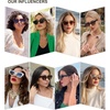 image:imageSOJOS Square Cat Eye Polarized Sunglasses for Women Retro Classic Vintage Trendy Cateye Shades Sunnies Gafas de sole SJ2235Bronze