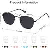 image:imageSOJOS Square Polarized Sunglasses for Men Women Classic Vintage Retro Style SJ1143BlackGrey