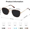 image:imageSOJOS Square Polarized Sunglasses for Men Women Classic Vintage Retro Style SJ1143DemiGrey