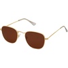 image:imageSOJOS Square Polarized Sunglasses for Men Women Classic Vintage Retro Style SJ1143GoldBrown