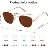image:imageSOJOS Square Polarized Sunglasses for Men Women Classic Vintage Retro Style SJ1143GoldBrown