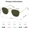 image:imageSOJOS Square Polarized Sunglasses for Men Women Classic Vintage Retro Style SJ1143GoldGreen