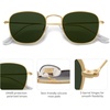 image:imageSOJOS Square Polarized Sunglasses for Men Women Classic Vintage Retro Style SJ1143GoldGreen