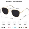 image:imageSOJOS Square Polarized Sunglasses for Men Women Classic Vintage Retro Style SJ1143GoldGrey