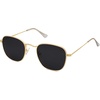 image:imageSOJOS Square Polarized Sunglasses for Men Women Classic Vintage Retro Style SJ1143GoldGrey