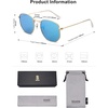 image:imageSOJOS Square Polarized Sunglasses for Women Men Small Hexagonal Polygon Shades SJ1072Blue