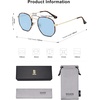 image:imageSOJOS Square Polarized Sunglasses for Women Men Small Hexagonal Polygon Shades SJ1072Light Blue