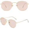 image:imageSOJOS Square Polarized Sunglasses for Women Men Small Hexagonal Polygon Shades SJ1072Light Brown