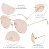 image:imageSOJOS Square Polarized Sunglasses for Women Men Small Hexagonal Polygon Shades SJ1072Light Brown